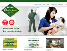 Tablet Screenshot of healthyhomepaints.com